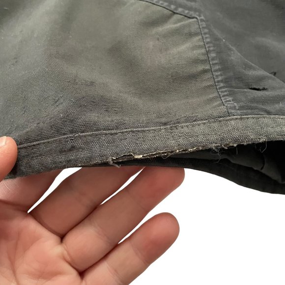 The North Face Dryvent Snow Pants Medium Short Mens Charcoal Gray Cargo Ski - Picture 6 of 9